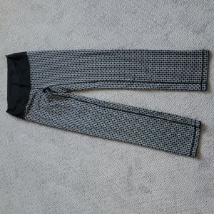Lululemon pants geometric black gray y2k stretch size 6
